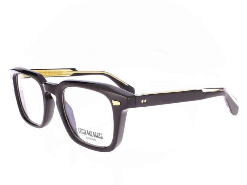Cutler and Gross 1416 Square Black on Crystal - Rückansicht