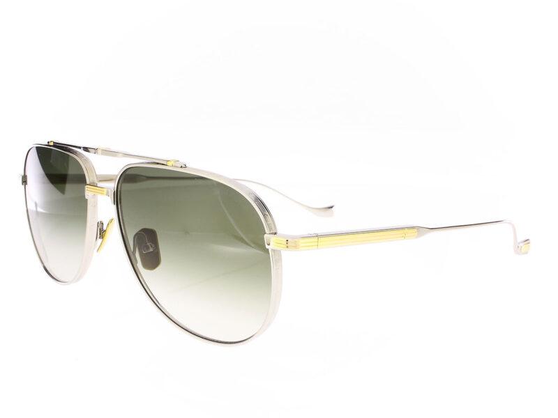 Cutler and Gross 1423 Sloane Aviator Sunglasses Silver/Gold Limited 272/350 - Rückansicht