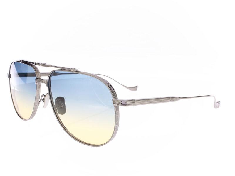 Cutler and Gross 1423 Sloane Aviator Sunglasses Gun Metal Limited 293/350 - Rückansicht