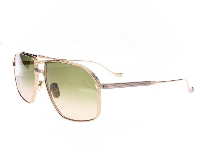 Cutler and Gross Kensington 1424 Aviator Sunglasses Jewel Gold/Gun Metal Limited 005/350 - Rückansicht