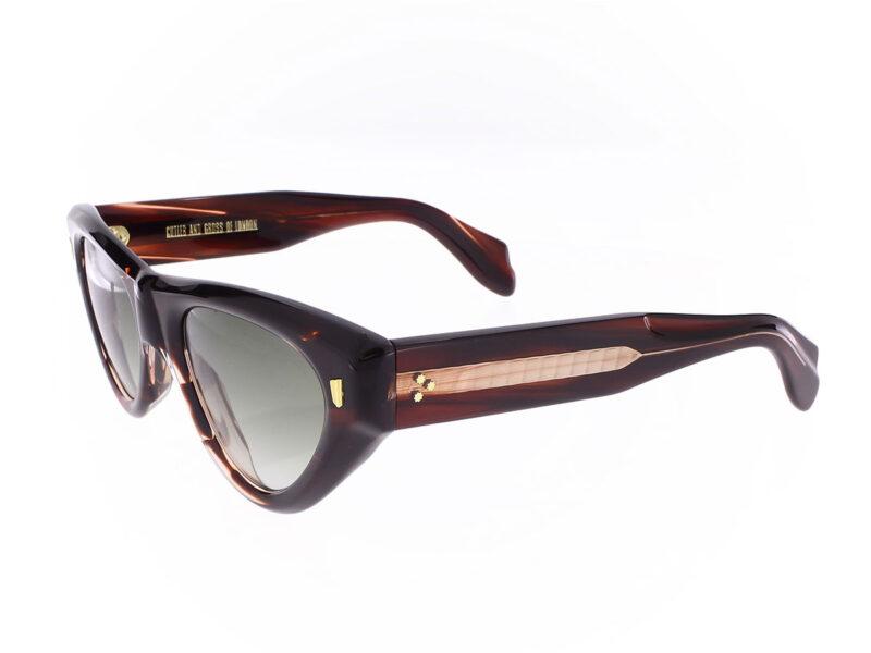 Cutler and Gross 9926-02 Sun Striped Brown Havana - Rückansicht