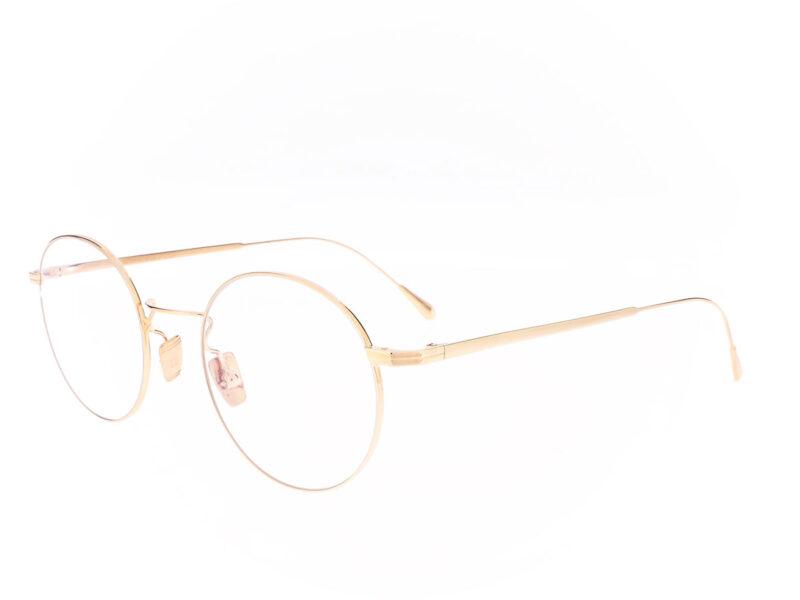 Cutler and Gross Aurum 0001 02 Panto optical glasses Rose Gold 18K - Rückansicht