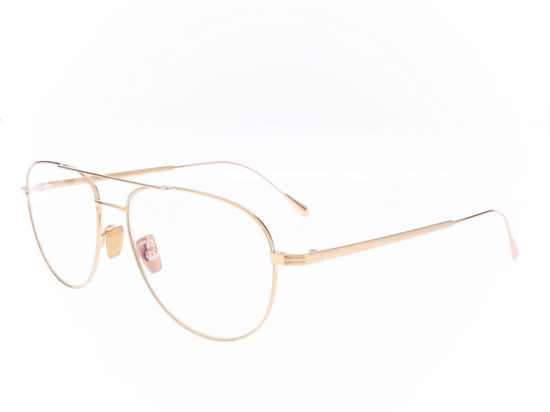 Cutler and Gross Aurum 0002 02 Aviator optical glasses Rose Gold 18K - Rückansicht
