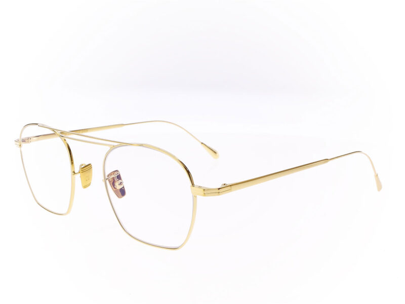 Cutler and Gross Aurum 0004 03 Panto abstract optical glasses Gold 18K - Rückansicht