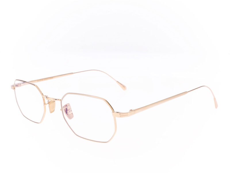 Cutler and Gross Aurum 0005 02 Square optical glasses Rose Gold 18K - Rückansicht