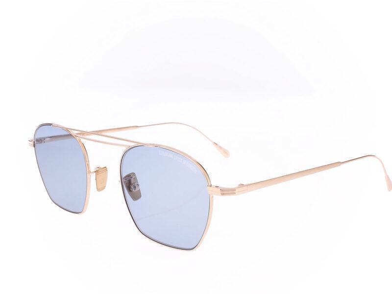 Cutler and Gross Aurum 0004 02 Panto abstract sunglasses Rose Gold 18K - Rückansicht