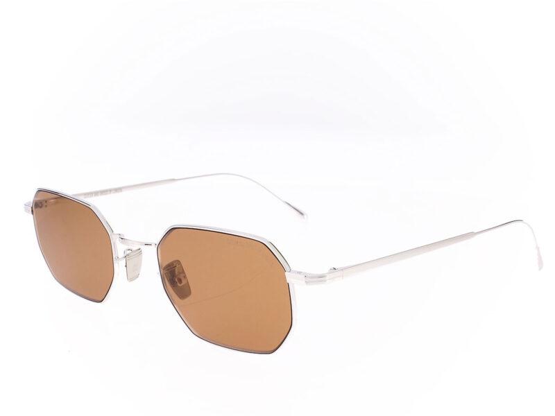 Cutler and Gross Aurum 0005 01 Square sunglasses White Gold Rhodium 18K - Rückansicht