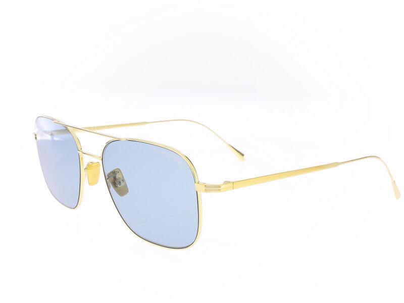 Cutler and Gross Aurum 0003 03 Aviator sunglasses Gold 18K - Rückansicht