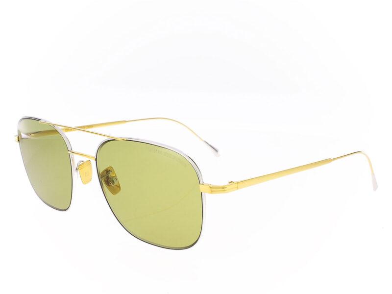 Cutler and Gross Aurum 0003 04 Aviator sunglasses Yellow Gold 25K Rhodium 18K - Rückansicht