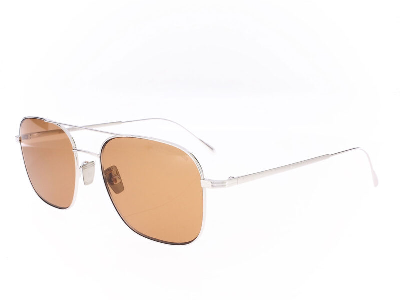 Cutler and Gross Aurum 0003 01 Aviator sunglasses White Gold Rhodium 18K - Rückansicht