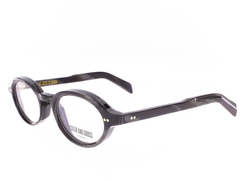Cutler and Gross GR13 Oval Rx Black Horn - Rückansicht