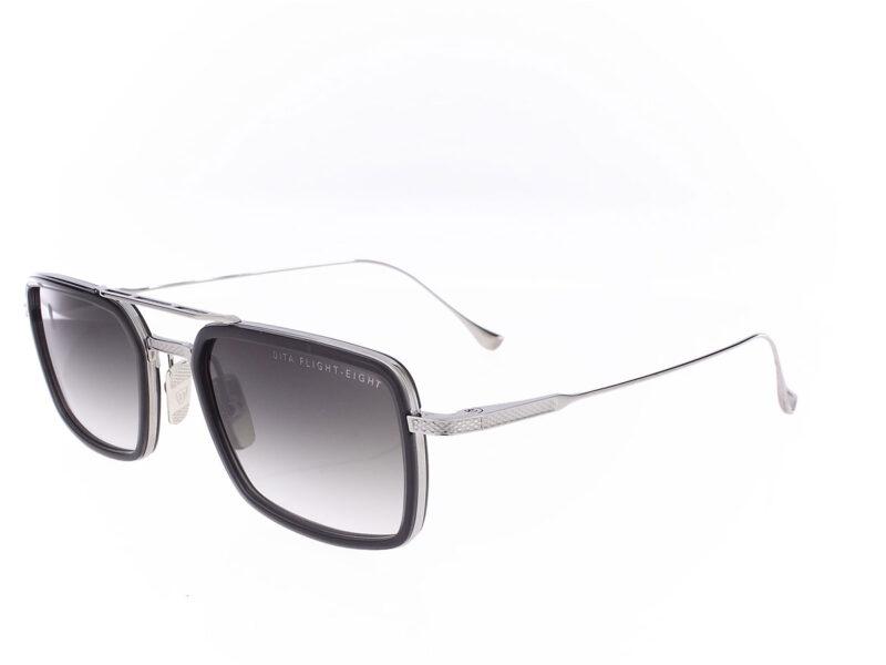 Dita Flight-Eight Smoke Grey Crystal/Black Palladium Dark Grey to Clear - Rückansicht
