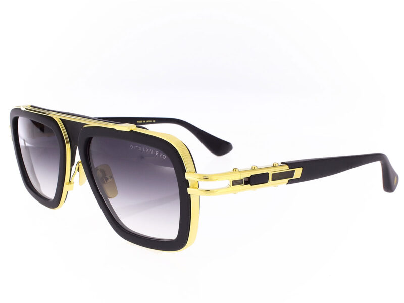 Dita LXN-EVO Matte Black Yellow Gold Dark Grey to Clear Gradient - Rückansicht