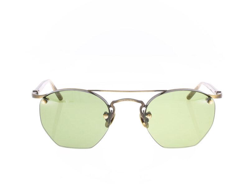 Matsuda M3117 Antique Gold Sage Green