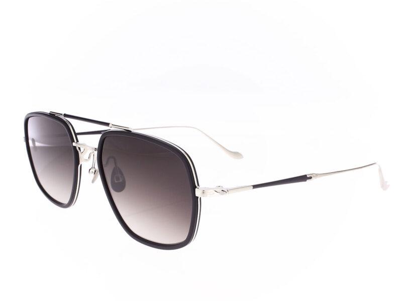 Matsuda M3123 Brushed Silver Matte Black Grey Gradient - Rückansicht