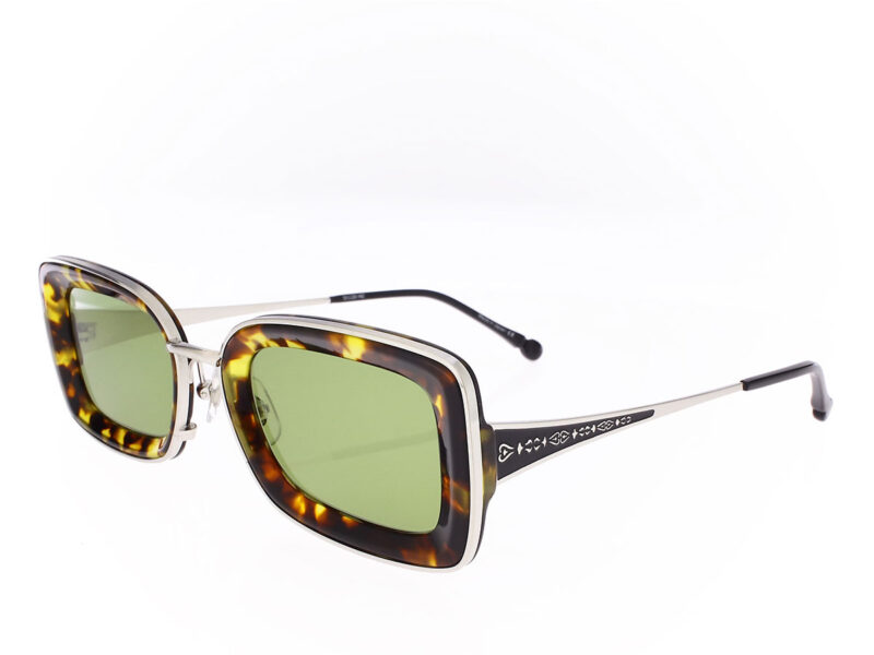 Matsuda M3124 Brushed Silver Tortoise - Rückansicht