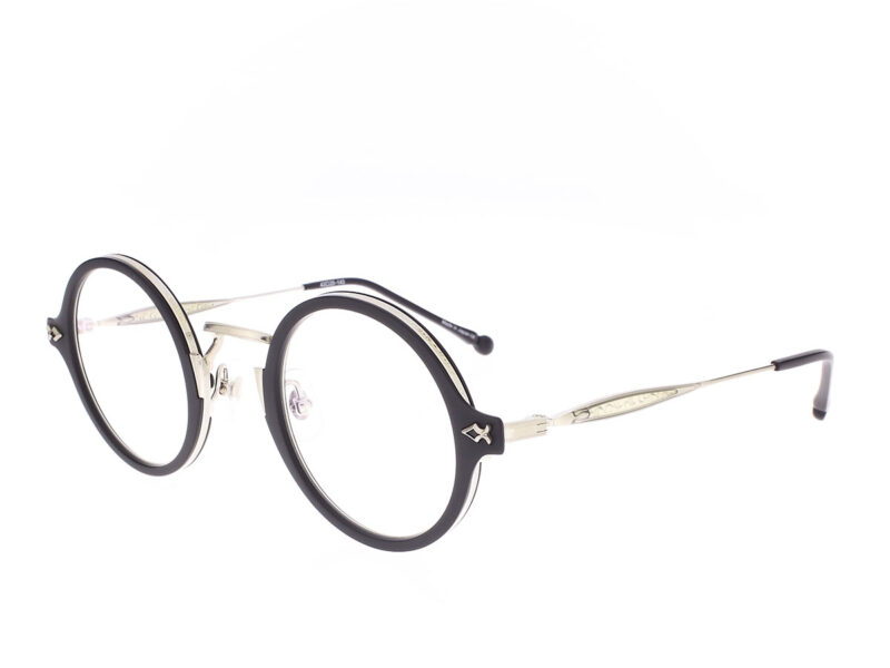 Matsuda M3127 Brushed Silver Matte Black - Rückansicht