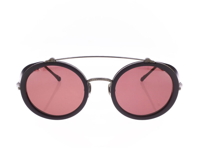 Matsuda M3155 Ruthenium Matte Black Brunello Red