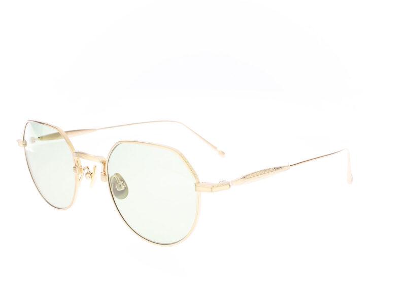 Matsuda M3167 Brushed Gold Cafe Green - Rückansicht