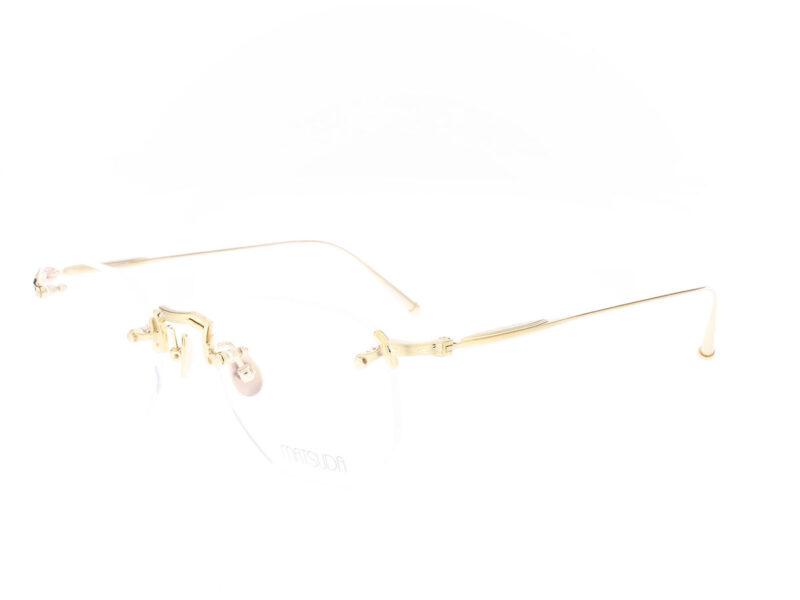 Matsuda M5006 Brushed Gold Geometric - Rückansicht