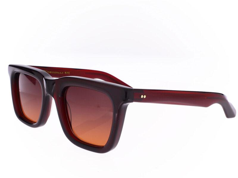 Moscot Rizik Sun burgundy 49-22 - Rückansicht
