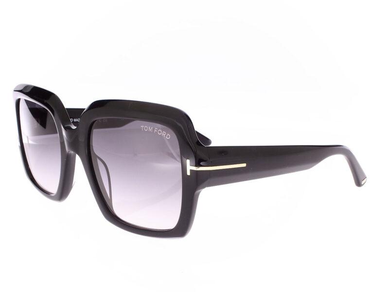 Tom Ford Kaya glänzend schwarz FT1082 01B - Rückansicht
