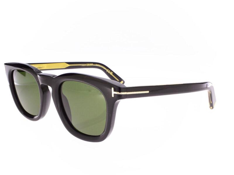 Tom Ford glänzend schwarz FT1326 01N Icon Collection - Rückansicht