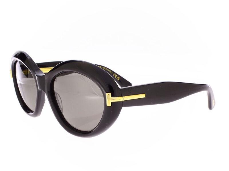 Tom Ford glänzend schwarz FT1328 01A Icon Collection - Rückansicht