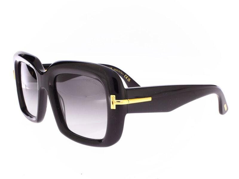 Tom Ford glänzend schwarz FT1330 01B Icon Collection - Rückansicht