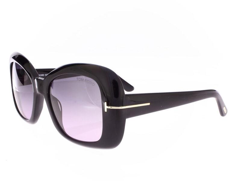 Tom Ford Sandra glänzend schwarz FT1348 01B - Rückansicht