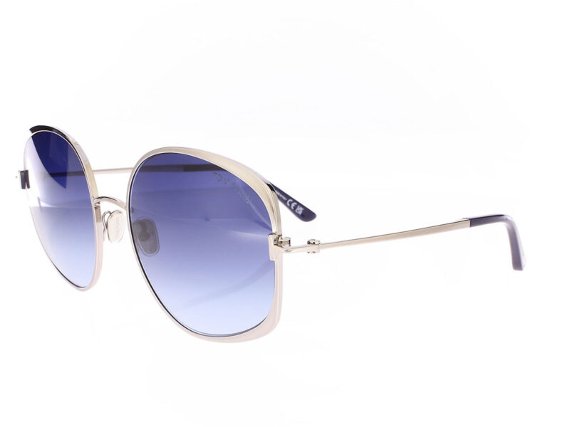 Tom Ford Abbey glänzendes helles Ruthenium FT1349 14W - Rückansicht