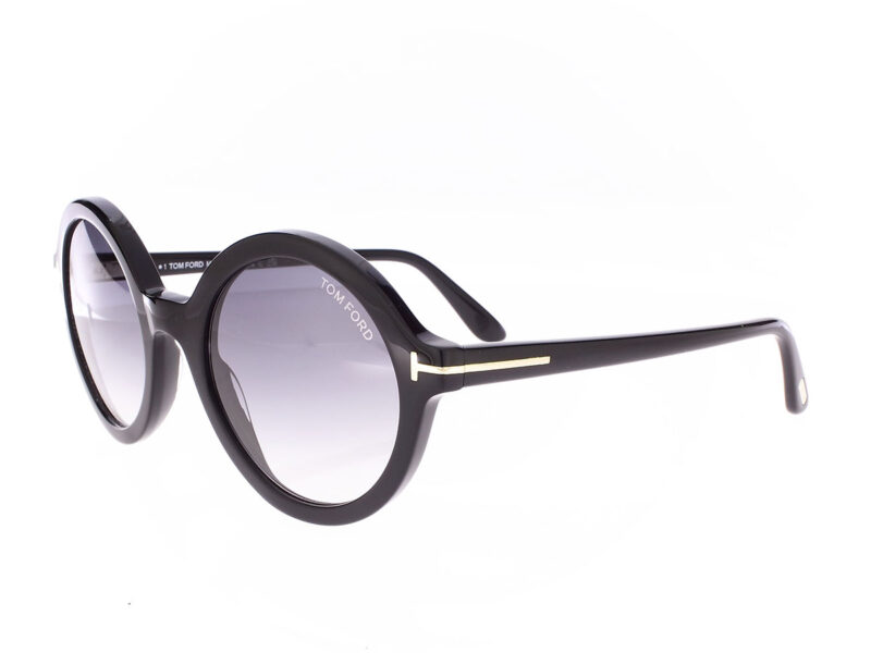 Tom Ford Nicolette glänzend schwarz FT0602 001 - Rückansicht