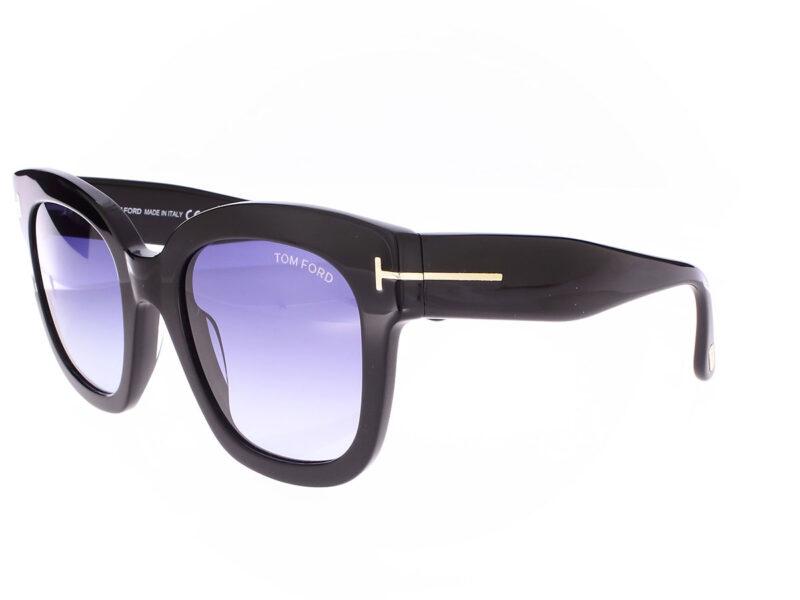 Tom Ford Beatrix glänzend schwarz FT0613 01W - Rückansicht