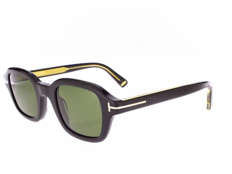 Tom Ford glänzend schwarz TI0021 01N Icon Collection - Rückansicht